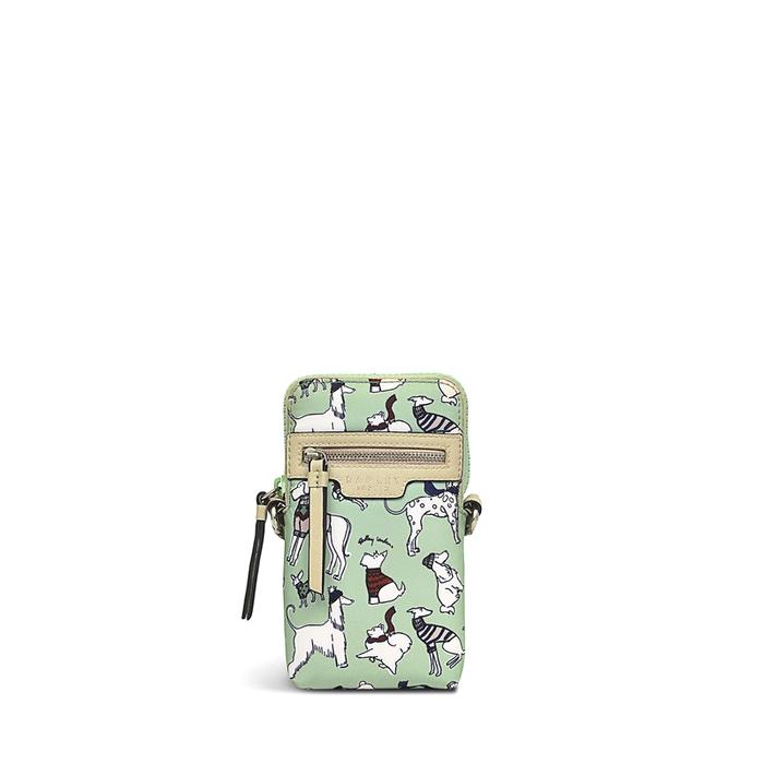  London Off On An Adventure, Medium Zip Around Phone Crossbody