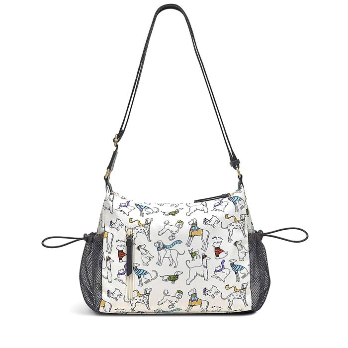  London Off On An Adventure, Medium ZipTop Cross Body Bag