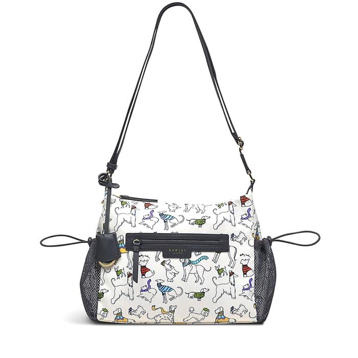  London Off On An Adventure, Medium ZipTop Cross Body Bag