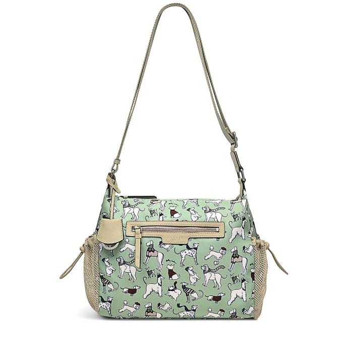  London Off On An Adventure, Medium Ziptop Crossbody