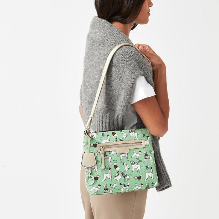  London Off On An Adventure, Small Ziptop Crossbody