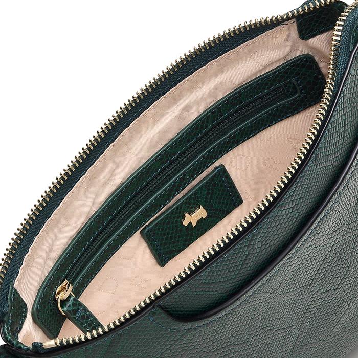  London Pockets 2.0 - Faux Snake, Small Zip-Top Cross Body