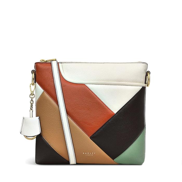  London Pockets 2.0 - Patchwork, Medium Ziptop Crossbody