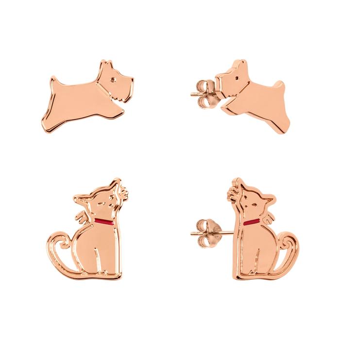  London London And Friends, Cat And Dog Twin Pack Earrings