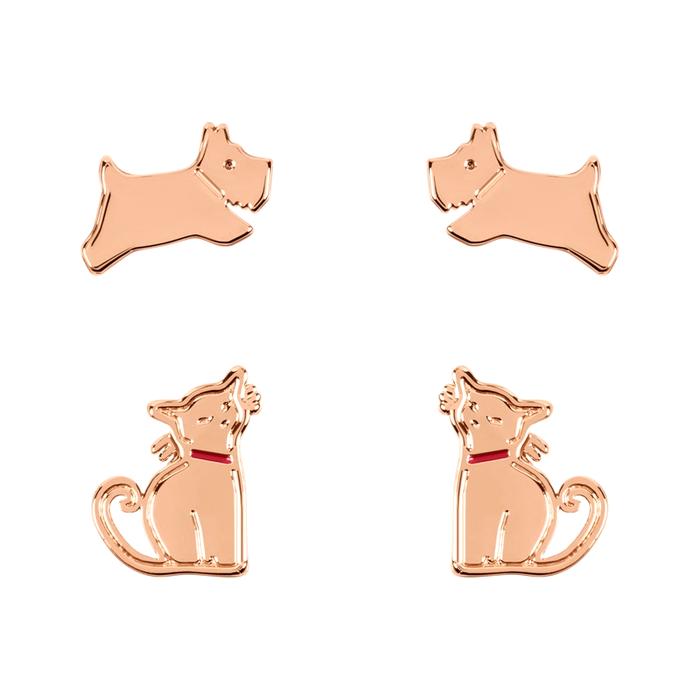  London London And Friends, Cat And Dog Twin Pack Earrings