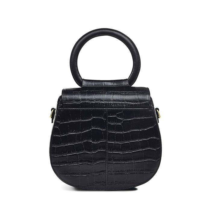  London Rope Walk - Faux Croc, Mini Flapover Crossbody