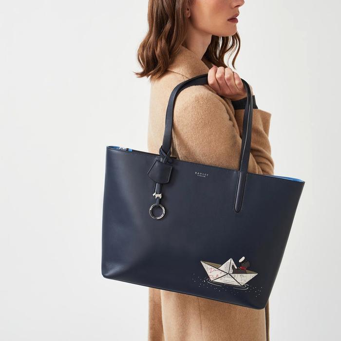  London Sail Away, Large Zip-Top Tote