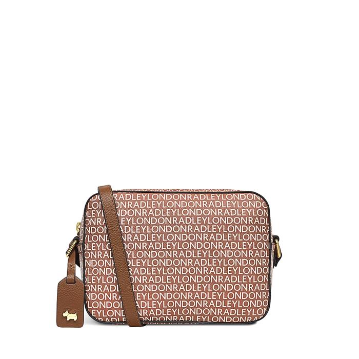  London Signature Logo, Mini Zip Around Crossbody