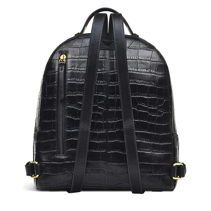  London Sutton Acres - Faux Croc, Medium Zip Around Backpack