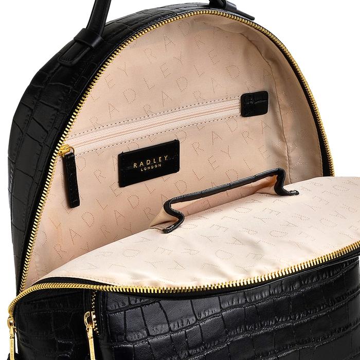  London Sutton Acres - Faux Croc, Medium Zip Around Backpack