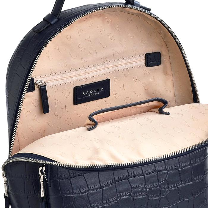  London Sutton Acres - Faux Croc, Medium Zip Around Backpack