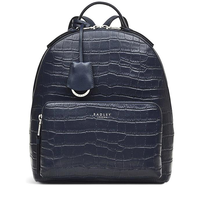  London Sutton Acres - Faux Croc, Medium Zip Around Backpack