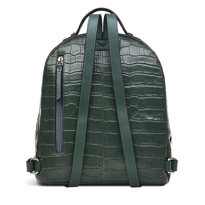  London Sutton Acres - Faux Croc, Medium Zip Around Backpack