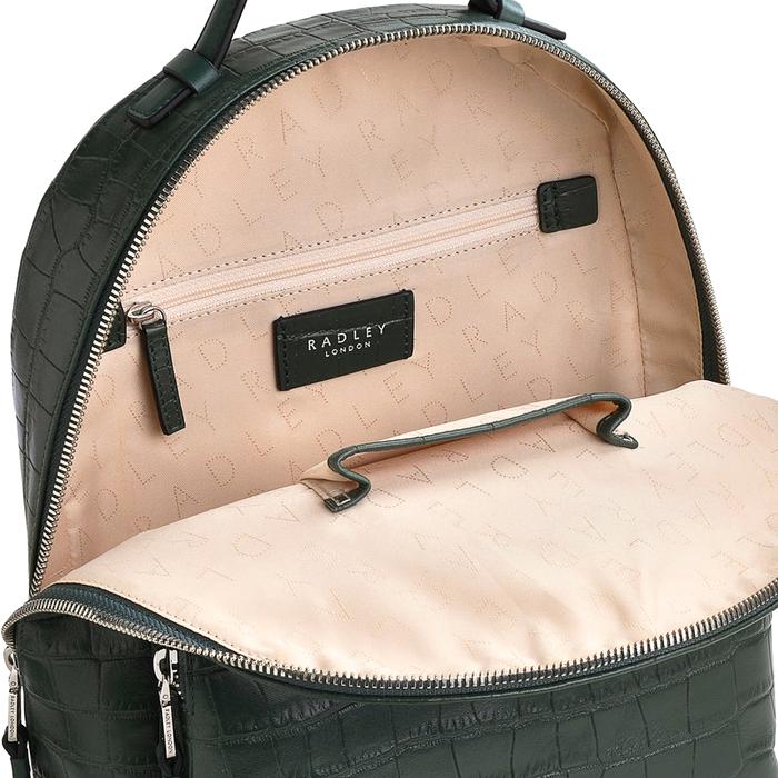  London Sutton Acres - Faux Croc, Medium Zip Around Backpack