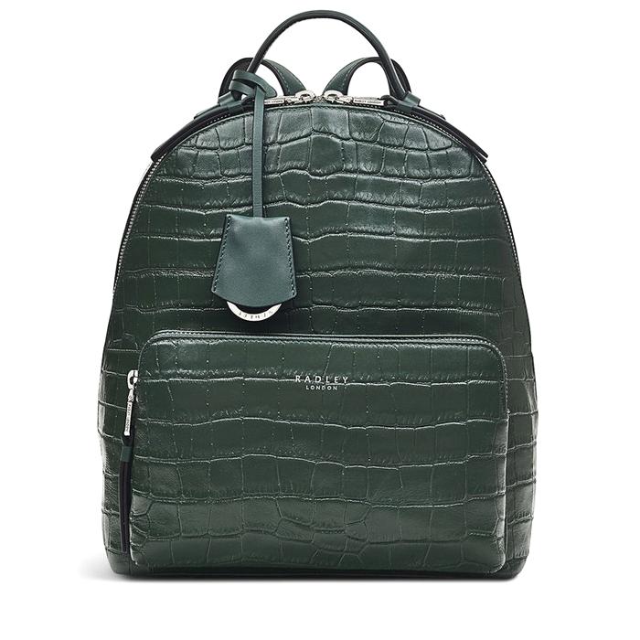  London Sutton Acres - Faux Croc, Medium Zip Around Backpack