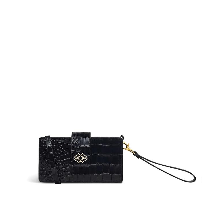  London West Mews - Faux Croc, Small Phone Crossbody